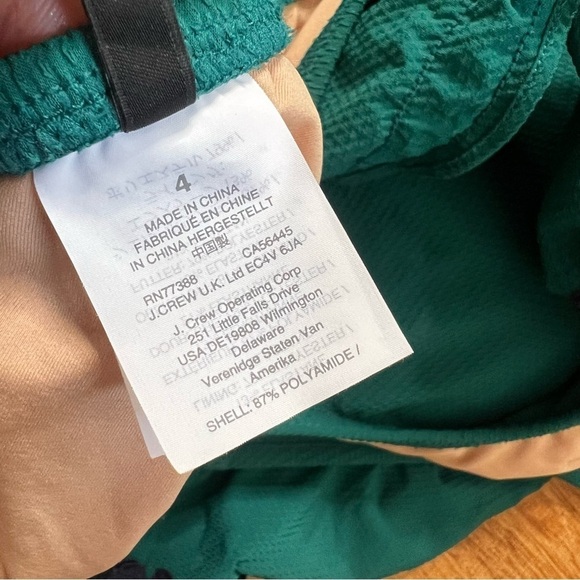 J Crew One-shoulder ruffle one-piece swimsuit with rickrack bodysuit - Picture 8 of 11